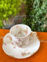 Porcelāna krūzīte ar šķīvīti, "Limoge", ziedu raksts, maza izmēra (2613) - Image 4