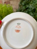 Porcelāna krūzīte ar šķīvīti, "Limoge", ziedu raksts, maza izmēra (2613) - Image 7