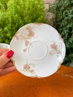 Porcelāna krūzīte ar šķīvīti, "Limoge", ziedu raksts, maza izmēra (2613) - Image 5