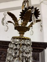 lustra ar kristāliem, vidēja izmēra, 10 spuldzēm (6 spuldzes ārpusē, 4 spuldzes iekšpusē aiz kristāliem), vidēji smaga (6672) - Image 21