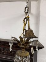 lustra ar kristāliem, vidēja izmēra, 10 spuldzēm (6 spuldzes ārpusē, 4 spuldzes iekšpusē aiz kristāliem), vidēji smaga (6672) - Image 23