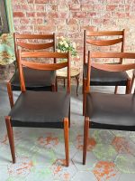 Set of 6 Teak Dining Chairs — Scandinavian Design, France, c. 1960–1970 (6605) - Image 2