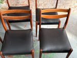 Set of 6 Teak Dining Chairs — Scandinavian Design, France, c. 1960–1970 (6605) - Image 6