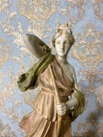 Large Royal dux Porcelāna figūra, Diana, Artemida, liela izmēra (374) - Image 6