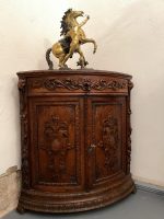 Hjørneskab i træ — Historicisme, Belgien, 1890 (3344)