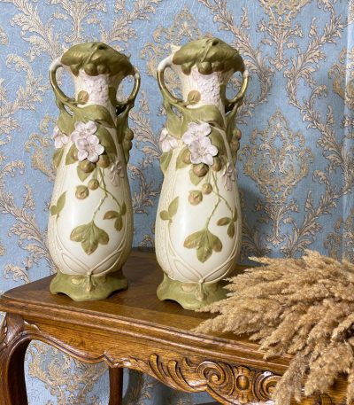 Royal Dux store porcelænsvaser, 2 stk.
