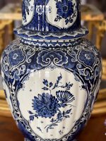 "Delft" vāze ar vāku, liela izmēra (2488) - Image 7