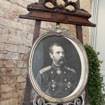 Sudraba krāsas rāmis ar attēlu, smags, vidēja izmēra (1045)