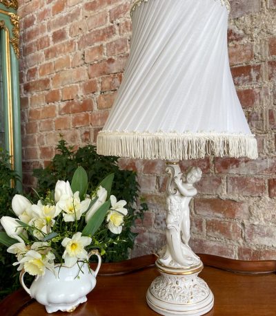 Bordlampe med engel fra Italien, mellemstor (3130)