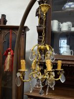 Griestu Lampa ar Kristāliem, 4 Spuldzes, Neliela Izmēra (5265)