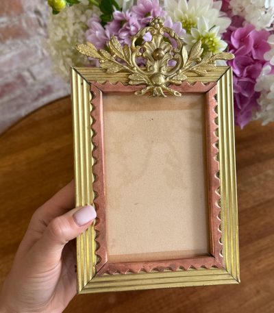 Lille fotoramme i bronze/kobber (5986)