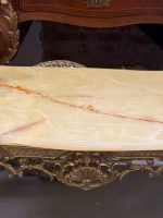 Metal Coffee Table with Onyx Top, Medium Size, Top Glued from Two Parts (6226) - Image 11