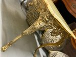 Metal Coffee Table with Onyx Top, Medium Size, Top Glued from Two Parts (6226) - Image 14