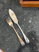 Antique Fish Cutlery Set for 12 Persons in Original Wooden Box - Goulding Plymouth (6583) - Image 8