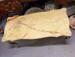 Metal Coffee Table with Onyx Top, Medium Size, Top Glued from Two Parts (6226) - Image 4
