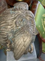 Set — Bronzefigur ''Medusa'' in Silberton + Betonsäule/Sockel (6314) – Bild 10