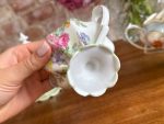 Grezna antīka plānā porcelāna tējas / kafijas servīze ar roku apgleznotiem ziediem — XIX gs. beigas / XX gs. sākums (5891) - Image 9