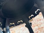Melns japāņu stila galdiņš melnā krāsā ar stikla virsmu , vidēji maza izmēra (Japanese Style Black Side Table) (7067) - Image 15