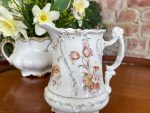 Porcelāna piena krūze ar ziedu detaļām, maza izmēra (3121) - Image 3