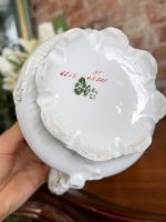 Porcelāna piena krūze ar ziedu detaļām, maza izmēra (3121) - Image 9