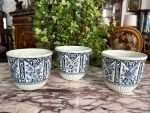 Delft puķpodi, kašpo, maza izmēra 3 gab (3844)