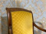 French Restoration Louis Philippe Chairs with Armrests, 3 pcs, circa 1835, Walnut (395) - Image 8