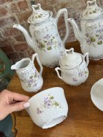 Antīka porcelāna tējas un kafijas servīze 11 personām ar divām tējkannām (Antiquarian Porcelain Tea & Coffee Service for 11 Persons) (5966) - Image 12