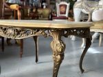 Metal table, medium size, heavy (3843) - Image 16