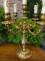 Bronzas Galda Lampas, Ļoti, Ļoti Smagas, 2 Gab. (3358) - Image 6