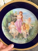 franču porcelāna “Limoge” šķīvis ar zelta krāsas detalizāciju, maza izmēra (6711) — изображение 2
