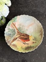 Luksuriøst Limoges porcelænsfad med fugl - Historicisme, (6713)