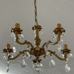 Lampa ar Kristāliem, 5 spuldzes, vidēja izmēra (3835)