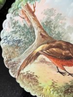 Luxurious Limoges Porcelain Decorative Plate with Bird — Historicism Style, (6713) - Image 4