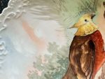 Luxurious Limoges Porcelain Decorative Plate with Bird — Historicism Style, (6713) - Image 5