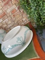 Antīks franču fajansa vannasistabas komplekts: krūze un bļoda — antique ceramic wash basin — 19. gs. beigas (2230) - Image 9