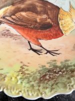 Luxurious Limoges Porcelain Decorative Plate with Bird — Historicism Style, (6713) - Image 7