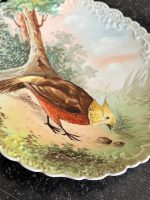 Luxurious Limoges Porcelain Decorative Plate with Bird — Historicism Style, (6713) - Image 8