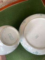 Antīks franču fajansa vannasistabas komplekts: krūze un bļoda — antique ceramic wash basin — 19. gs. beigas (2230) - Image 11