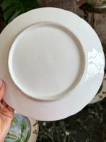 Grezni antīki porcelāna šķīvji ar ainavām un zeltu — historisma stilā - antique hand painted landscape plates (4076) - Image 13