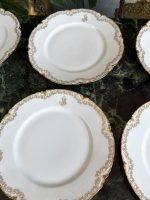 Porcelāna Šķīvji "Limoge" ar Iniciāļiem, Zelta Krāsas Detalizāciju, 6gab (4077) - Image 6