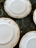 Porcelāna Šķīvji "Limoge" ar Iniciāļiem, Zelta Krāsas Detalizāciju, 6gab (4077) - Image 7