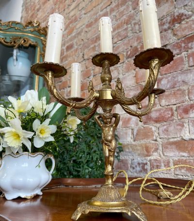 Bordlampe med engel, lille størrelse (3069)