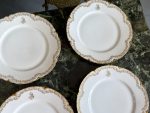 Porcelāna Šķīvji "Limoge" ar Iniciāļiem, Zelta Krāsas Detalizāciju, 6gab (4077) - Image 8
