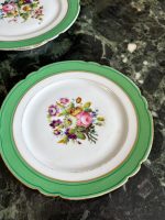 Porcelāna Komplekts ar Ziedu Motīviem - Kūku Šķīvis + 2 Šķīvji (4078) - Image 6