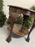 Chippendale Style Wooden Table with Lion Paws, Medium Size, Heavy (4437) - Image 14