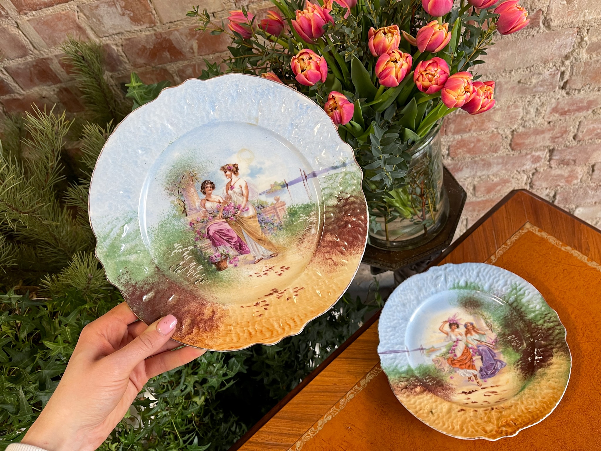 Porcelāna šķīvji, 2gab (2974) - Image 1