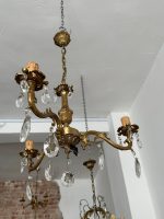 Lampa ar Kristāliem, 3 spuldzes, maza izmēra, Pieejamas 2 vienādas lampas (3837) - Image 9