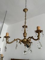 Lampa ar Kristāliem, 3 spuldzes, maza izmēra, Pieejamas 2 vienādas lampas (3837) - Image 4