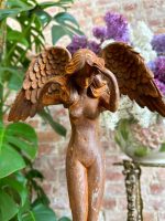 Čuguna Figūras ar Spārniem, Art Nouveau/Simbolisma stils, Eiropas čuguna lējumu tradīcija, ap 20. gs. Vidēji Maza Izmēra, Smagas, Pieejamas 2 gab (4080) - Image 12