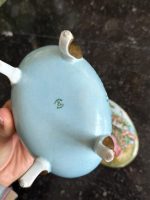 Antique French Limoges Porcelain Box with Fragonard Scene Painting and Signature (6714) - Image 11